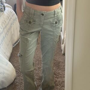 Green Garage Flared Cargo Pants